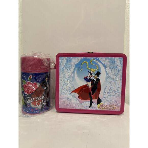 Sailor Moon Tuxedo Mask Tin PX Lunchbox New - RARE - Picture 1 of 3